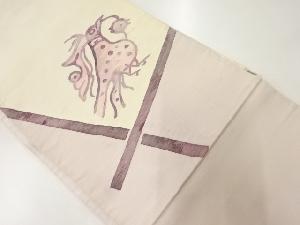 アンティーク　鳥模様織出し袋帯（材料）